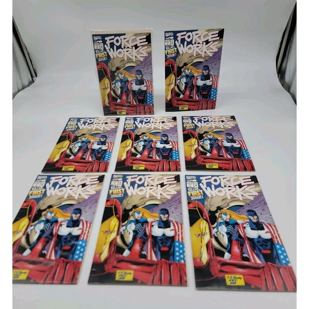 Lot of 8 Force Works #1 Marvel 1st app FW Team & Century VF/NM Some Gems PICS!